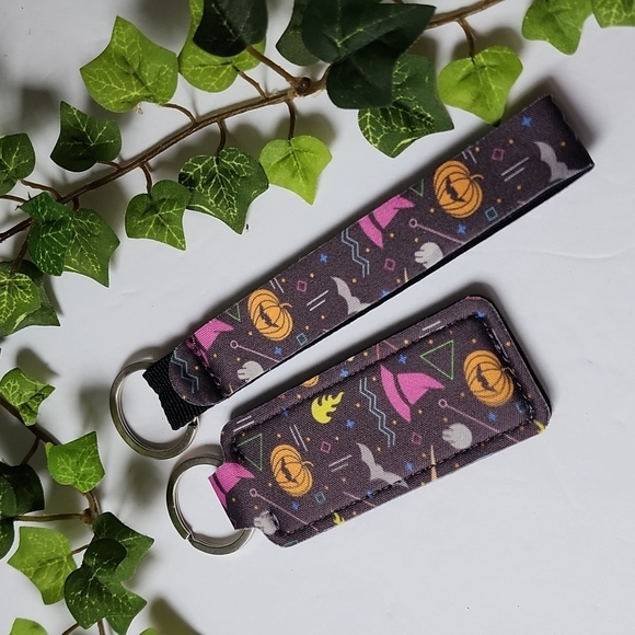 Halloween Neoprene Chapstick Holder & Keychain - Picture 2 of 3